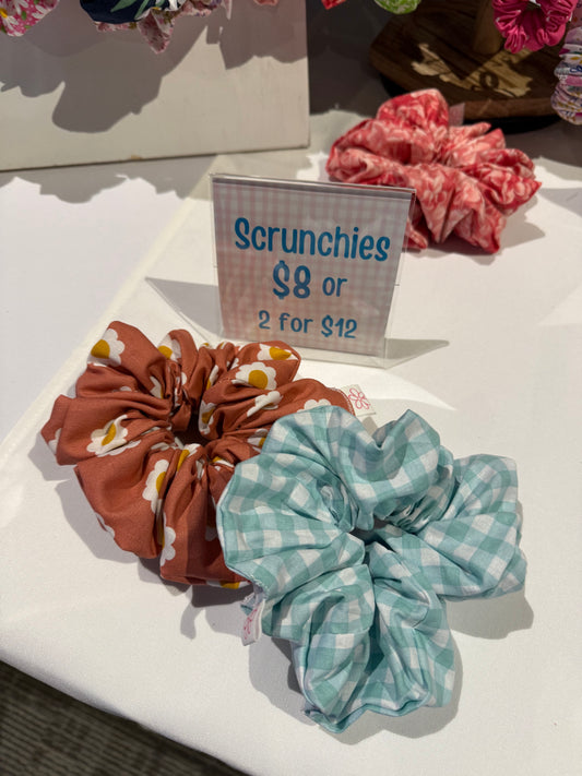 Two hair scrunchies